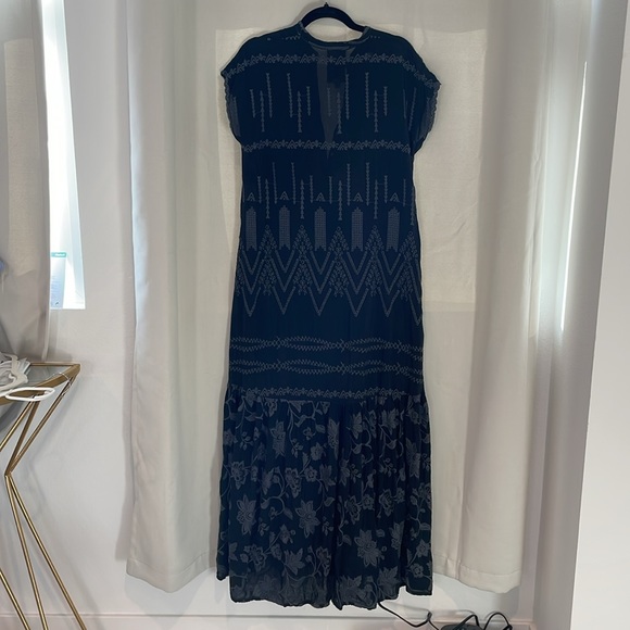 JOHNNY WAS Aria Paityn Embroidered Maxi Dress Black sz XS - Picture 2 of 6